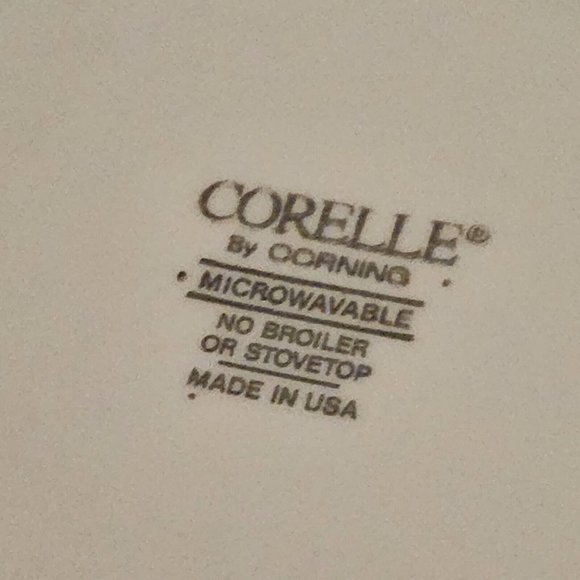 Set of 4 Corelle Rose Rainbow Bread Dessert Salad Plates 7" thick red stripes - Picture 8 of 11